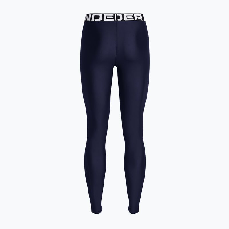 Moteriškos tamprės Under Armour HeatGear midnight navy/white 2