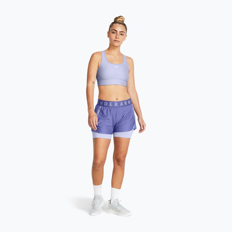 Moteriški treniruočių šortai Under Armour Play Up 2-In-1 starlight/celeste/celeste 2