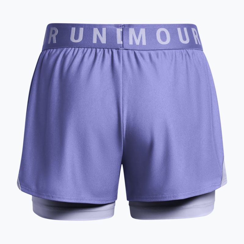 Moteriški treniruočių šortai Under Armour Play Up 2-In-1 starlight/celeste/celeste 6