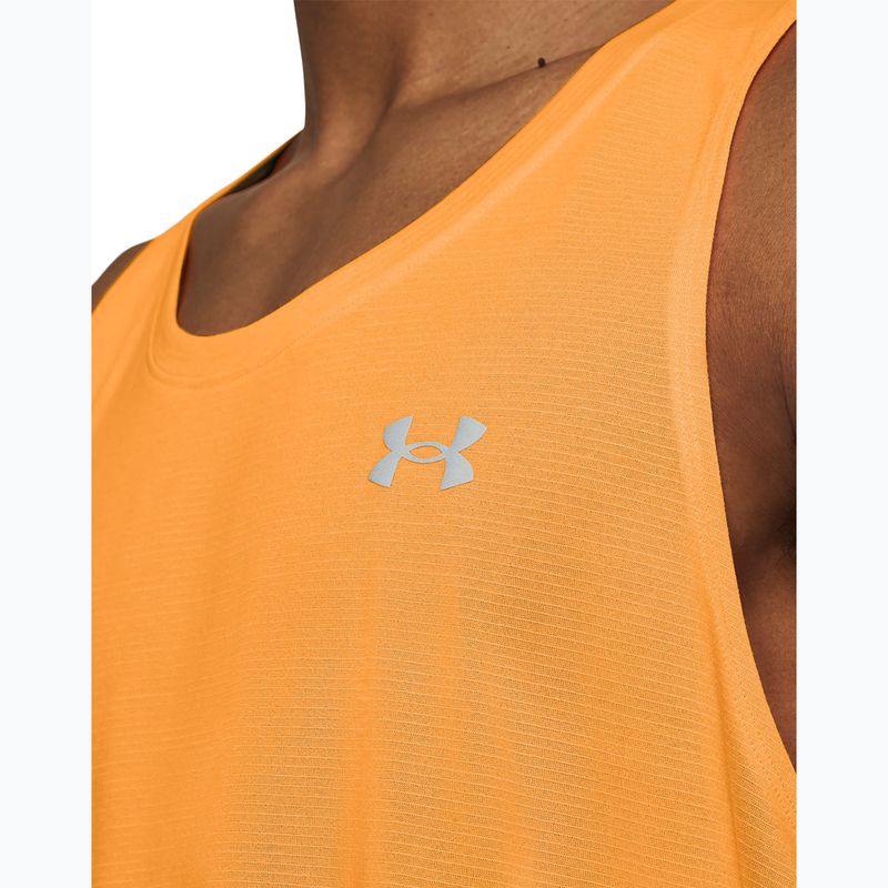 Vyriškas bėgimo tank topas Under Armour Streaker Singlet nova orange/reflective 3
