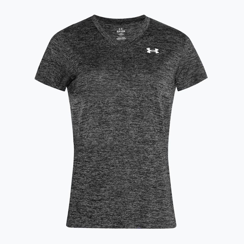 Moteriški treniruočių marškinėliai Under Armour Tech V-Twist black/white 3