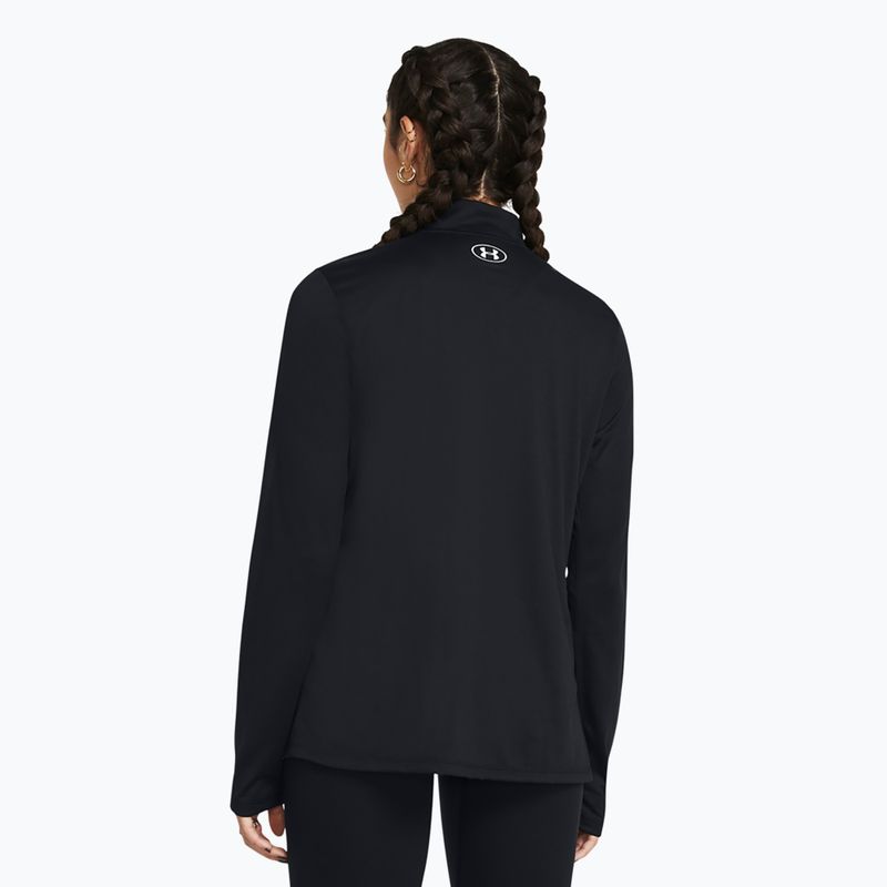 Moteriškas džemperis Under Armour Tech 1/2 Zip Solid black / white 2