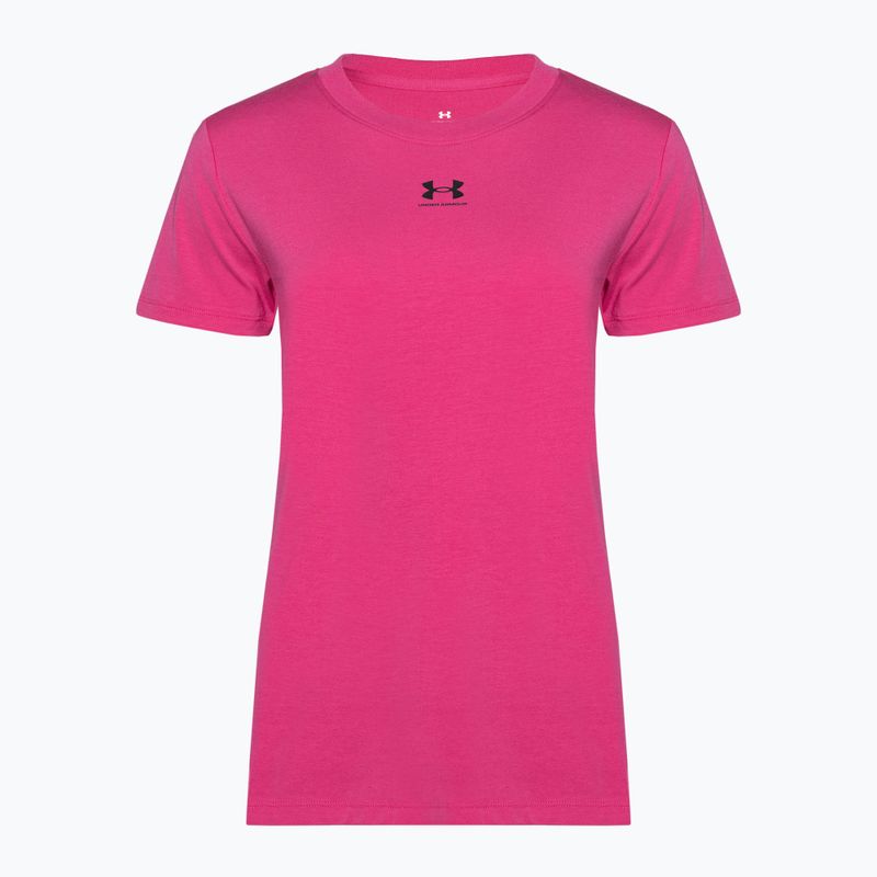 Moteriški treniruočių marškinėliai Under Armour Off Campus Core astro pink/black