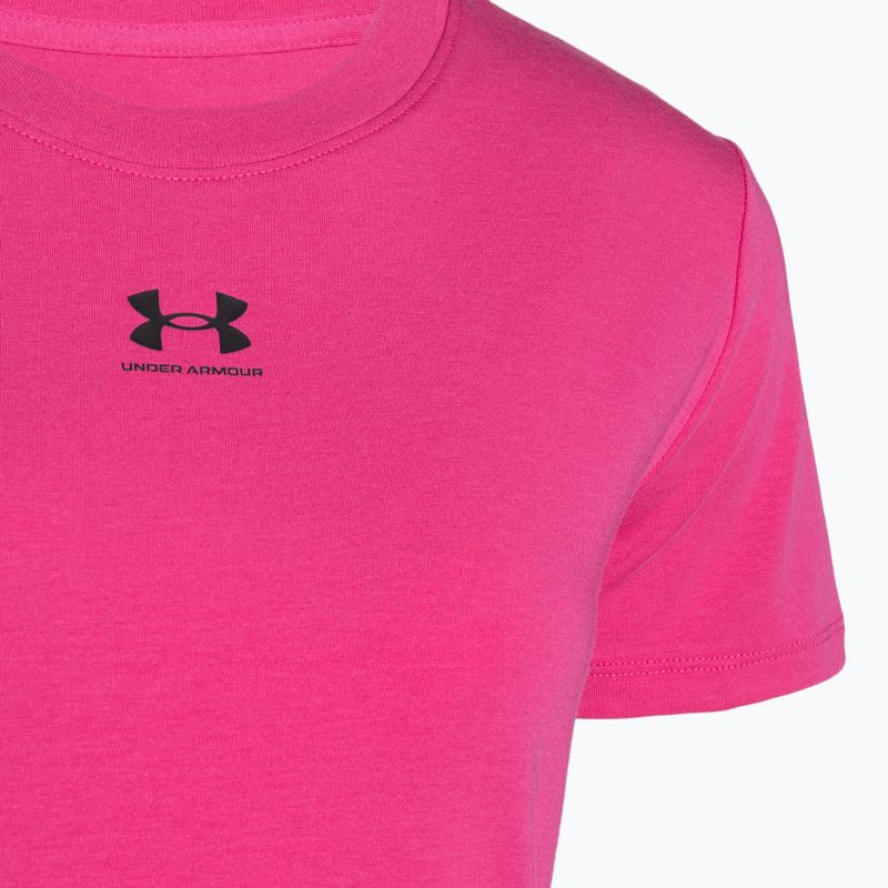 Moteriški treniruočių marškinėliai Under Armour Off Campus Core astro pink/black 3