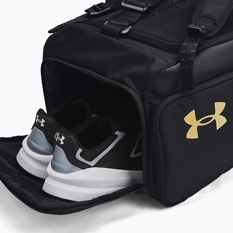 Treniruočių krepšys Under Armour Contain Duo 50 l black/metallic gold 5
