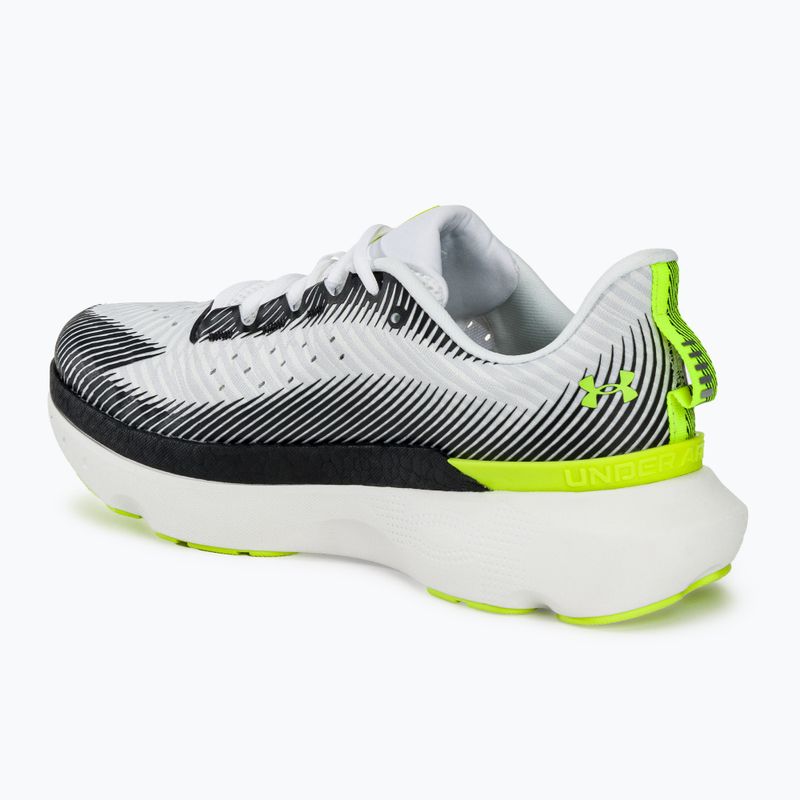 Vyriški bėgimo bateliai Under Armour Infinite Pro white/black/high vis yellow 3