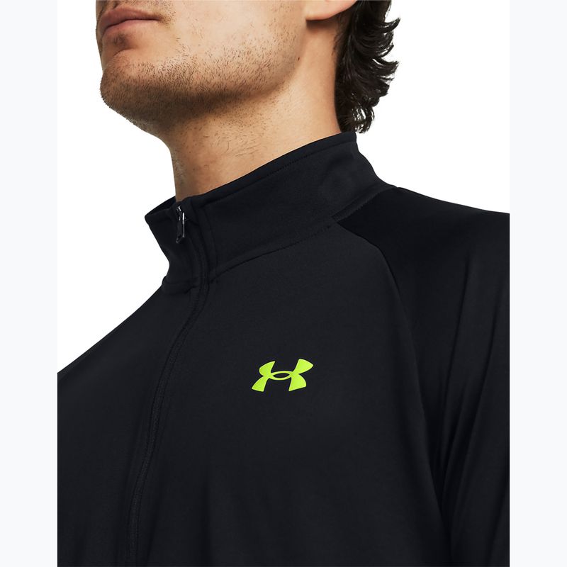 Vyriški "Under Armour Tech 2.0 1/2 Zip" juodos/aukšto matomumo geltonos spalvos džemperis 3