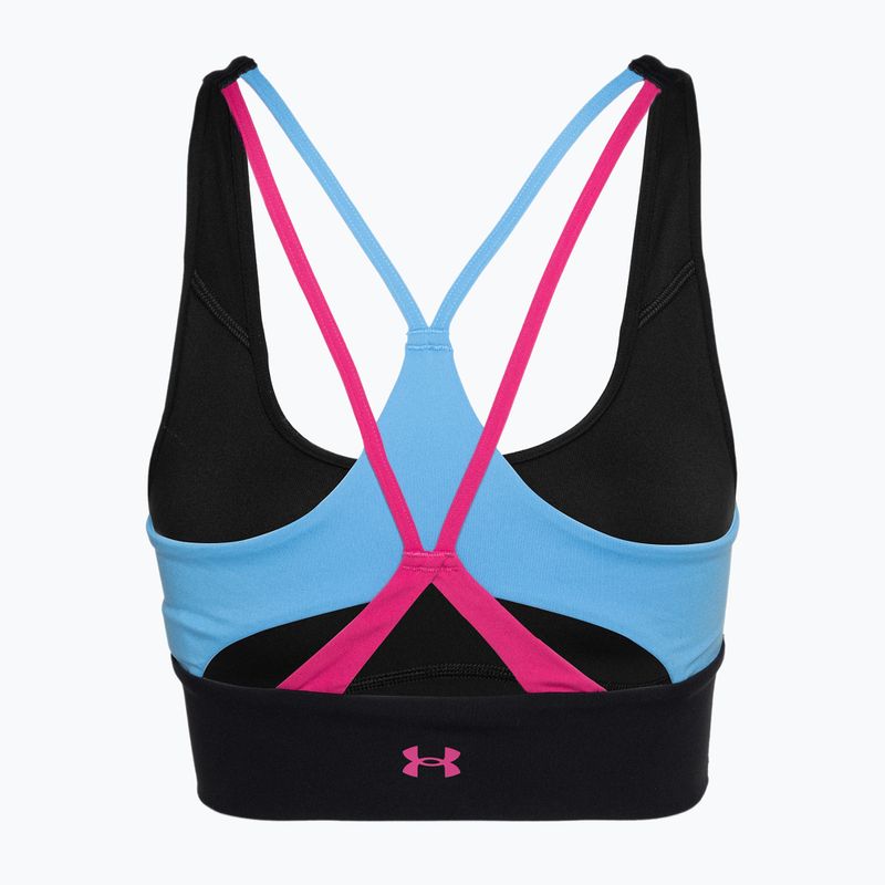 Moteriškos treniruočių tamprės Under Armour Project Rock LG Grind Sportlette black/viral blue/astro pink 2