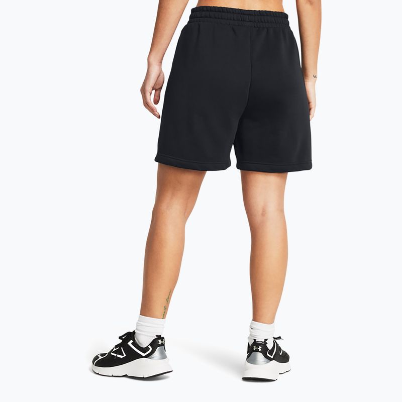 Moteriški šortai Under Armour Essl Flc Relax BF black/white 3