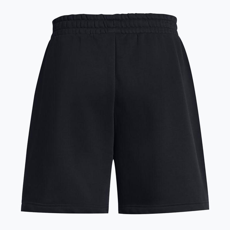 Moteriški šortai Under Armour Essl Flc Relax BF black/white 7
