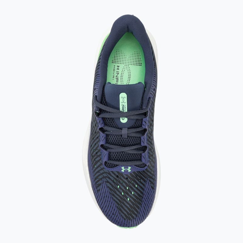 Vyriški bėgimo bateliai Under Armour Infinite Pro downpour gray/starlight/matrix green 5