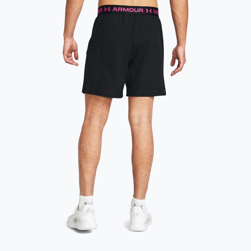 Vyriški treniruočių šortai Under Armour Ua Vanish Woven 6in black/astro pink 3