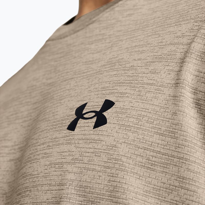 Vyriški treniruočių marškinėliai Under Armour Tech Vent timberwolf taupe/black 5