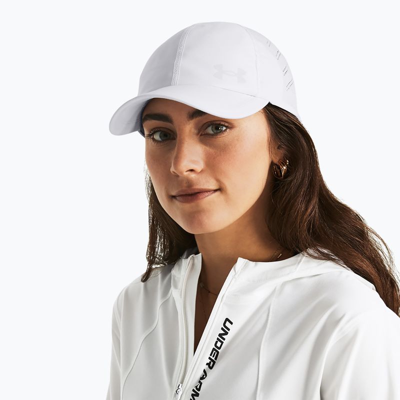 Moteriška kepuraitė su snapeliu Under Armour Iso-Chill Launch white/white/reflective 7