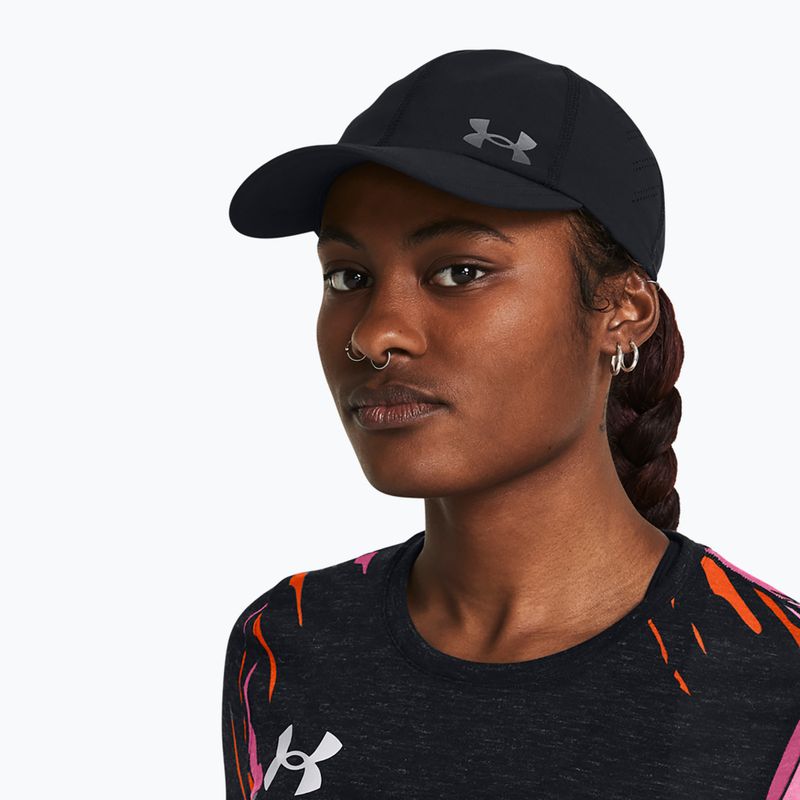 Moteriška kepuraitė su snapeliu Under Armour Iso-Chill Launch black/black/reflective 6