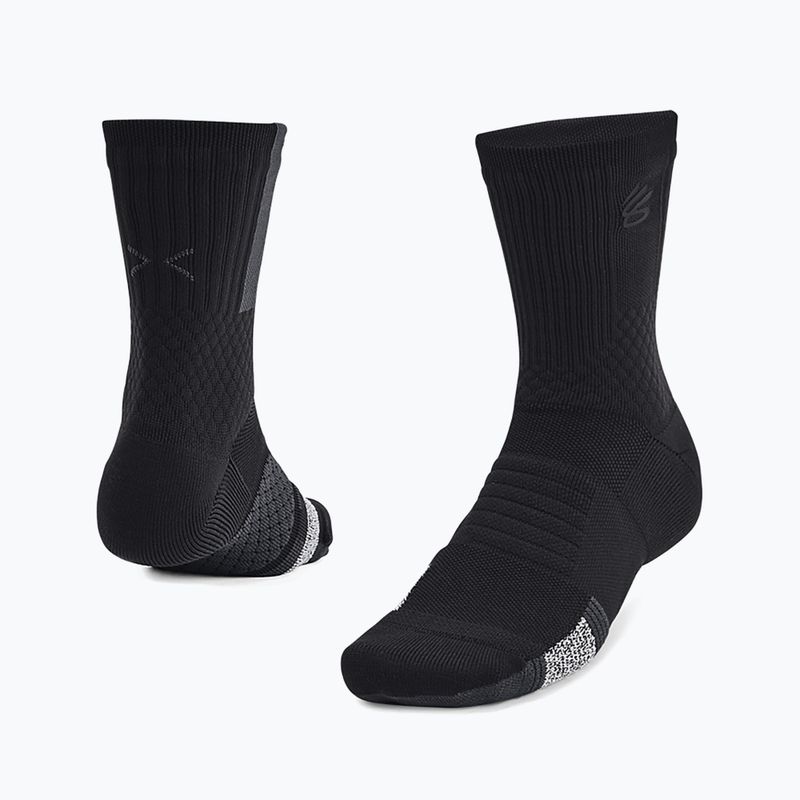 Under Armour Curry AD Playmaker 1P Mid black/anthracite/black vyriškos kojinės