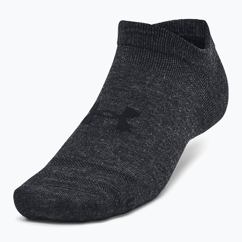 Treniruočių kojinės Under Armour Essential No Show 3P black/black/black 2