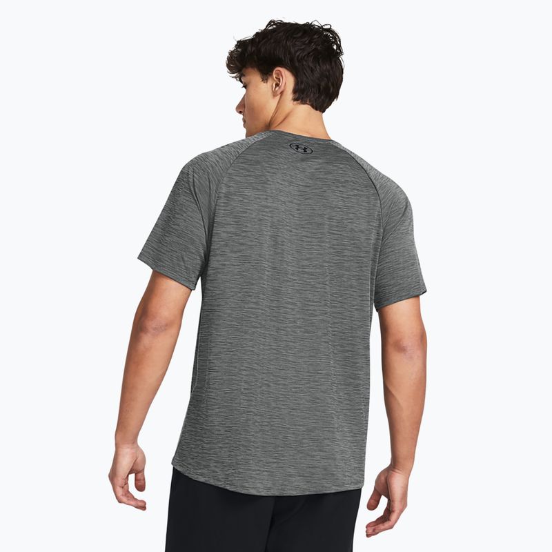 Vyriški treniruočių marškinėliai Under Armour Tech Textured castlerock/black 2
