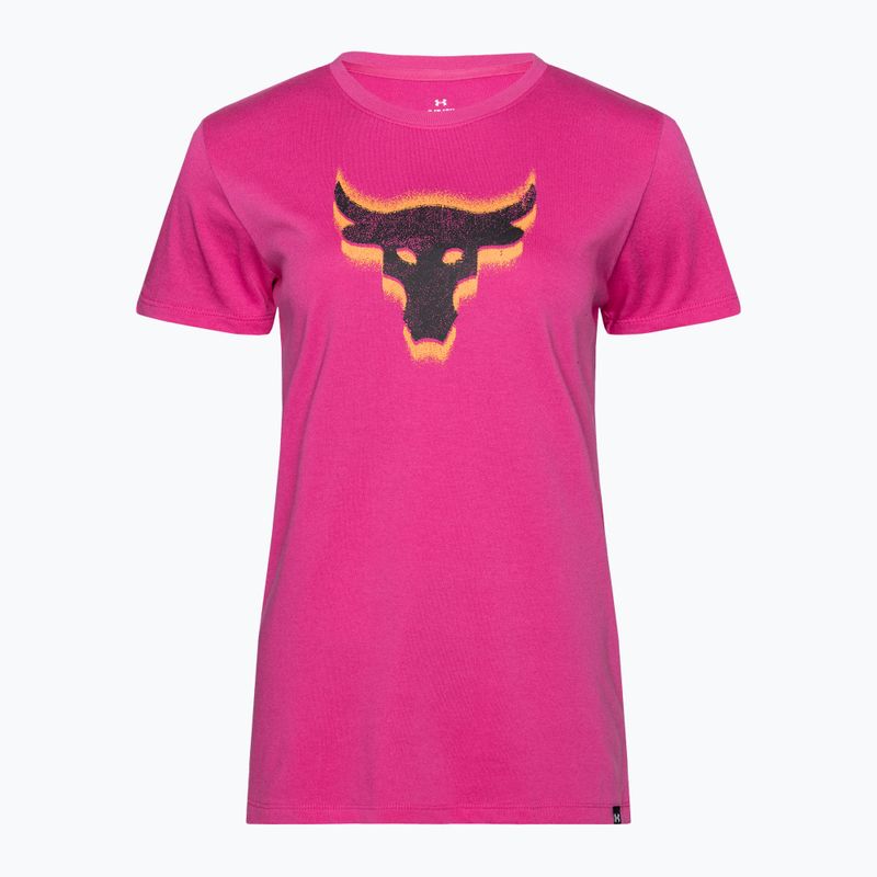 Moteriški treniruočių marškinėliai Under Armour Project Underground Core T astro pink/black