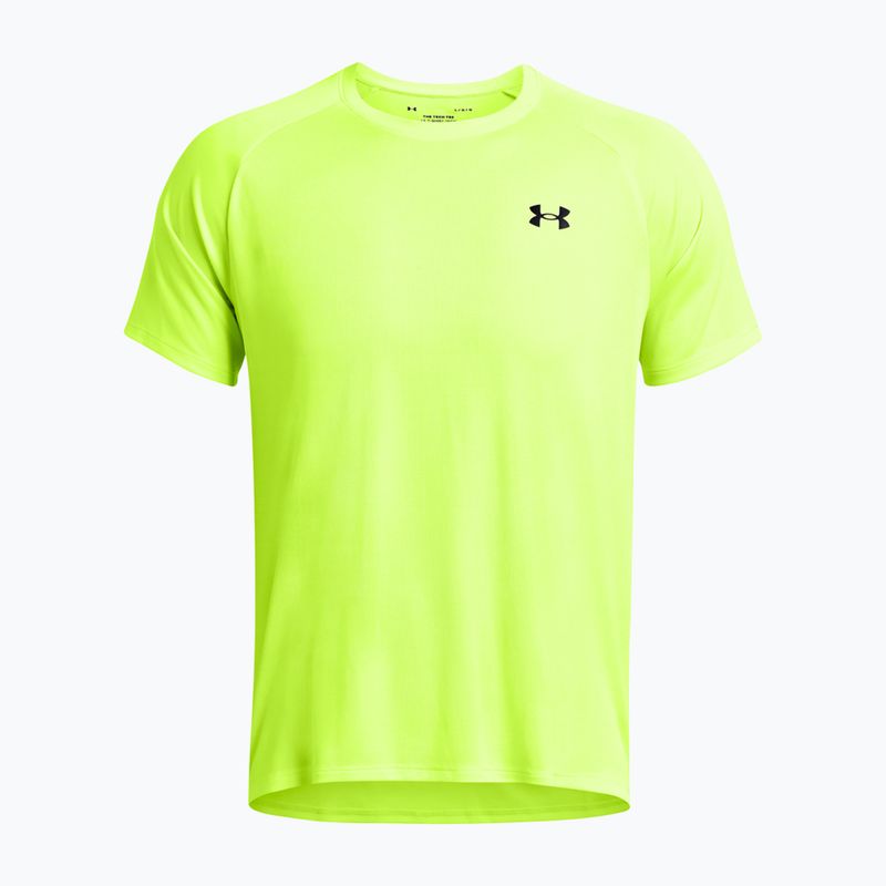 Vyriški treniruočių marškinėliai Under Armour Tech Textured high vis yellow/black 4
