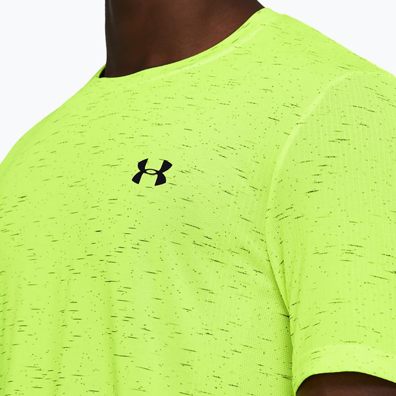 Vyriški marškinėliai Under Armour Vanish Seamless high-vis yellow/black 3