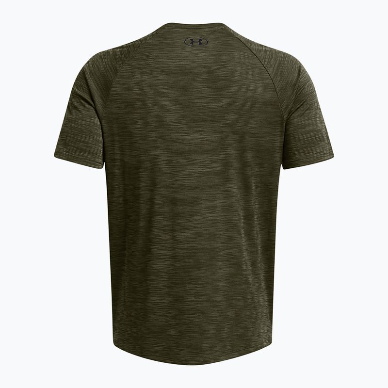 Vyriški treniruočių marškinėliai Under Armour Tech Textured marine od green/black 2