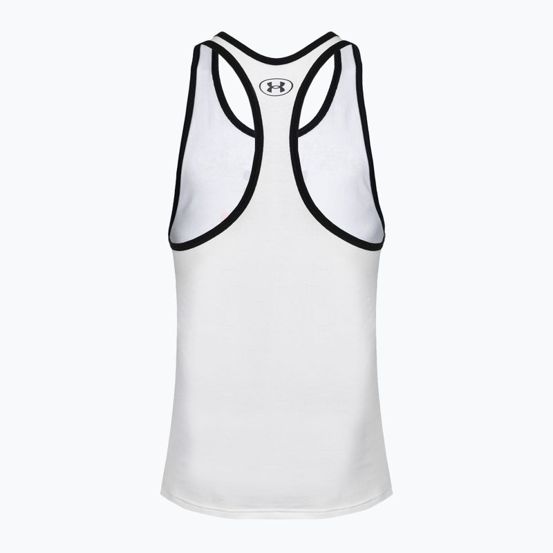 Vyriškas treniruočių tank topas Under Armour Project Rock Get To Work Tank white/black/phoenix fire 2