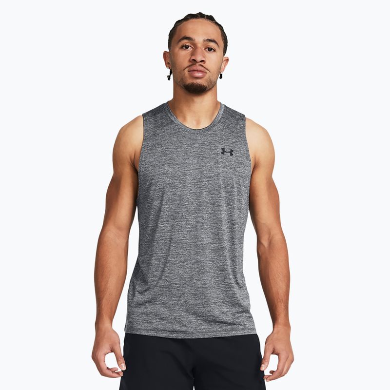 Vyriški treniruočių marškinėliai Under Armour Tech Tank castlerock/black