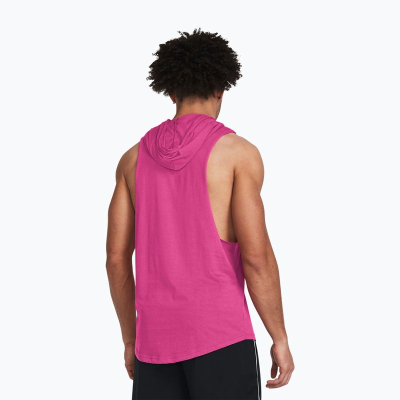 Vyriški treniruočių marškinėliai ilgomis rankovėmis Under Armour Project Rock Rents Due HD astro pink/black 2