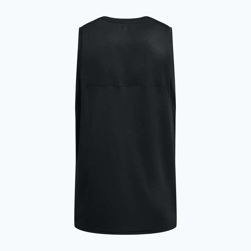 Under Armour Baseline Performance Tank black/black/white vyrų krepšinio marškinėliai 2