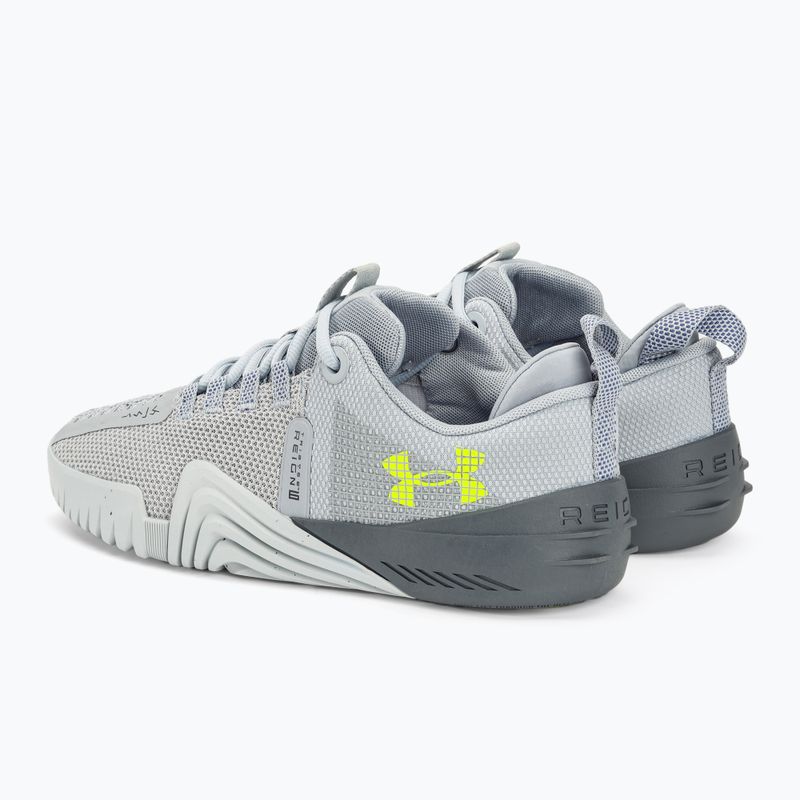 Vyriški žygio batai Under Armour TriBase Reign 6 mod gray/starlight/high vis yellow 3