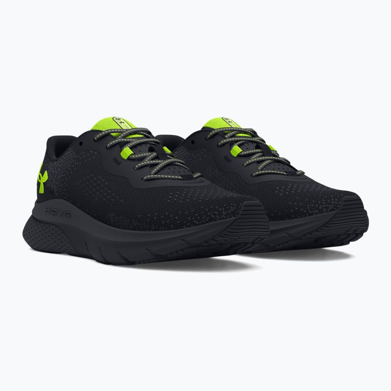 Vyriški bėgimo bateliai Under Armour Hovr Turbulence 2 black/black/high vis yellow 7