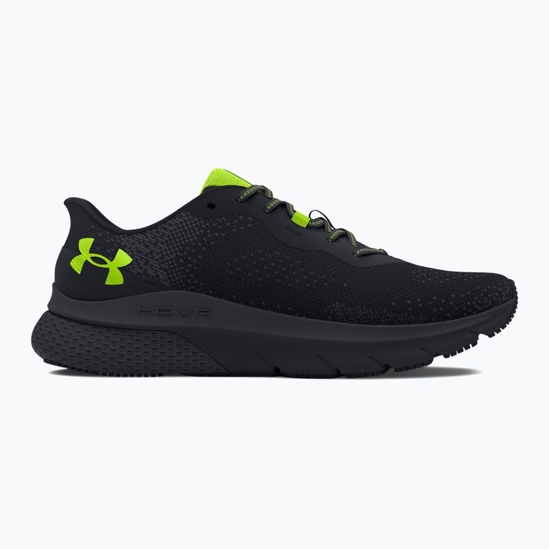 Vyriški bėgimo bateliai Under Armour Hovr Turbulence 2 black/black/high vis yellow 8