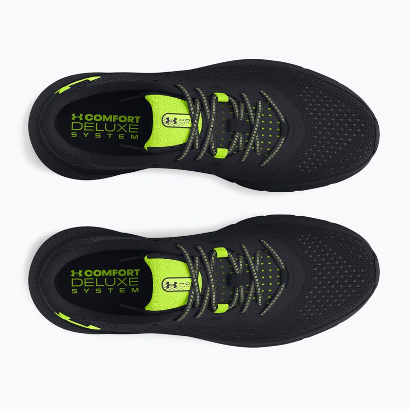 Vyriški bėgimo bateliai Under Armour Hovr Turbulence 2 black/black/high vis yellow 10