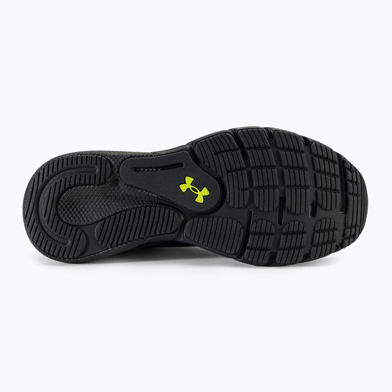 Vyriški bėgimo bateliai Under Armour Hovr Turbulence 2 black/black/high vis yellow 5