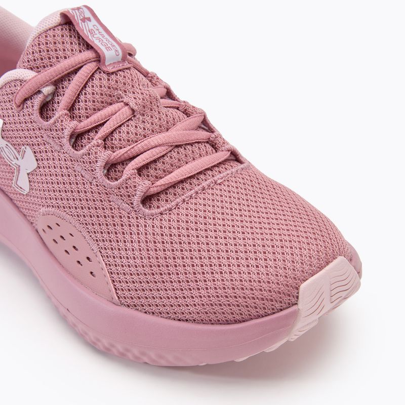 Under Armour Charged Surge 4 pink elixir/prime pink/pink elixir moteriški bėgimo bateliai 7