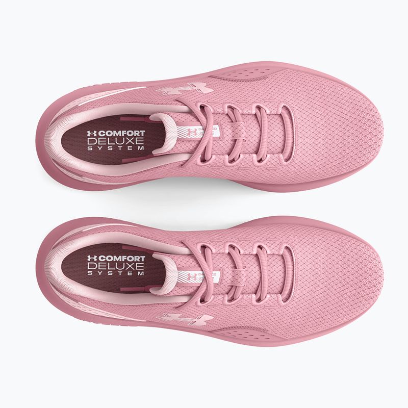 Under Armour Charged Surge 4 pink elixir/prime pink/pink elixir moteriški bėgimo bateliai 11