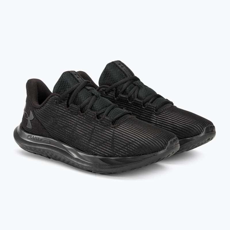 Vyriški bėgimo bateliai Under Armour Charged Speed Swift black/black/black 4