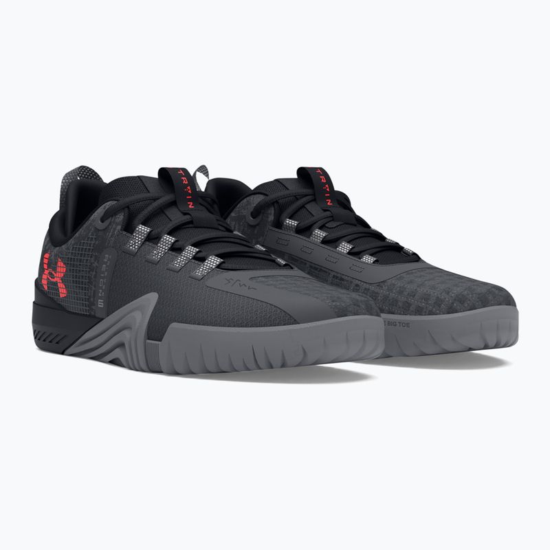 Vyriški žygio batai Under Armour TriBase Reign 6 gray void/pitch gray/rush red 7