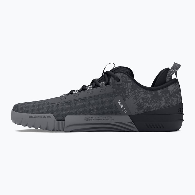 Vyriški žygio batai Under Armour TriBase Reign 6 gray void/pitch gray/rush red 9