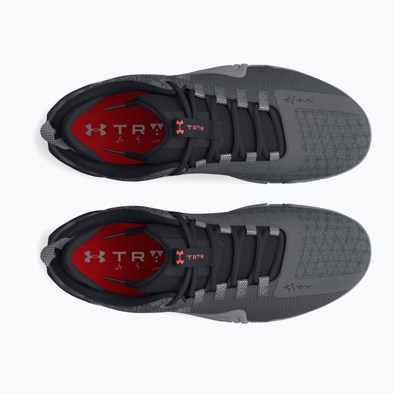 Vyriški žygio batai Under Armour TriBase Reign 6 gray void/pitch gray/rush red 10