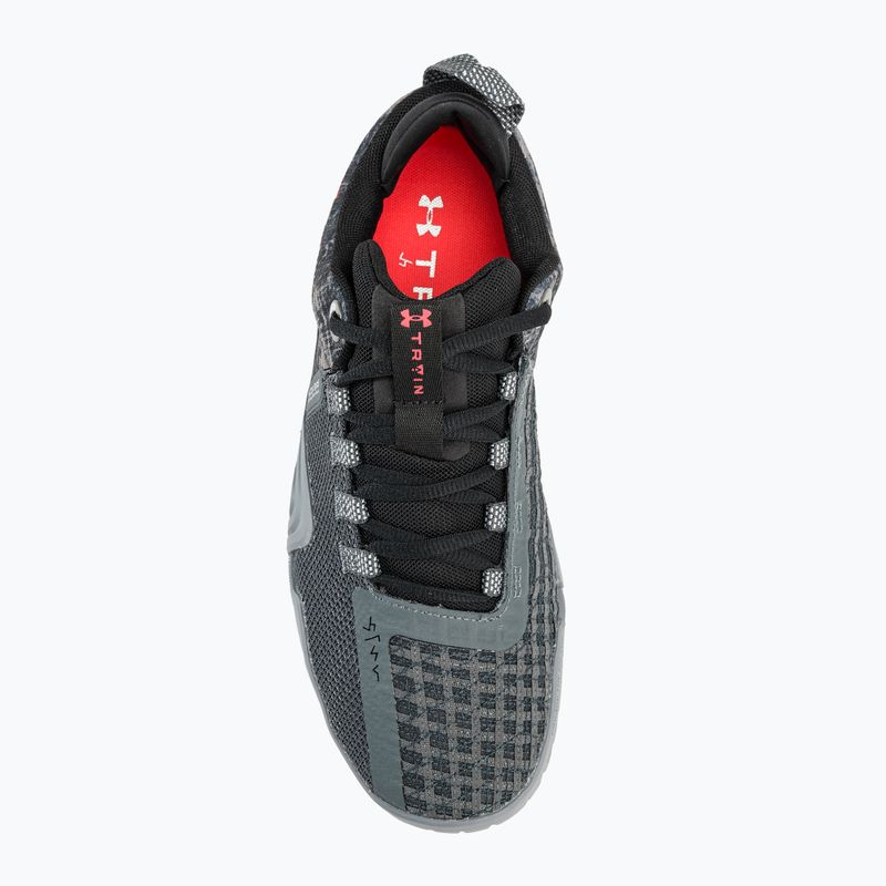 Vyriški žygio batai Under Armour TriBase Reign 6 gray void/pitch gray/rush red 6