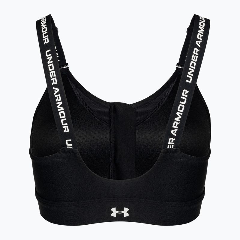 Under Armour Infinity High Zip 2.0 juoda/balta fitneso liemenėlė 2