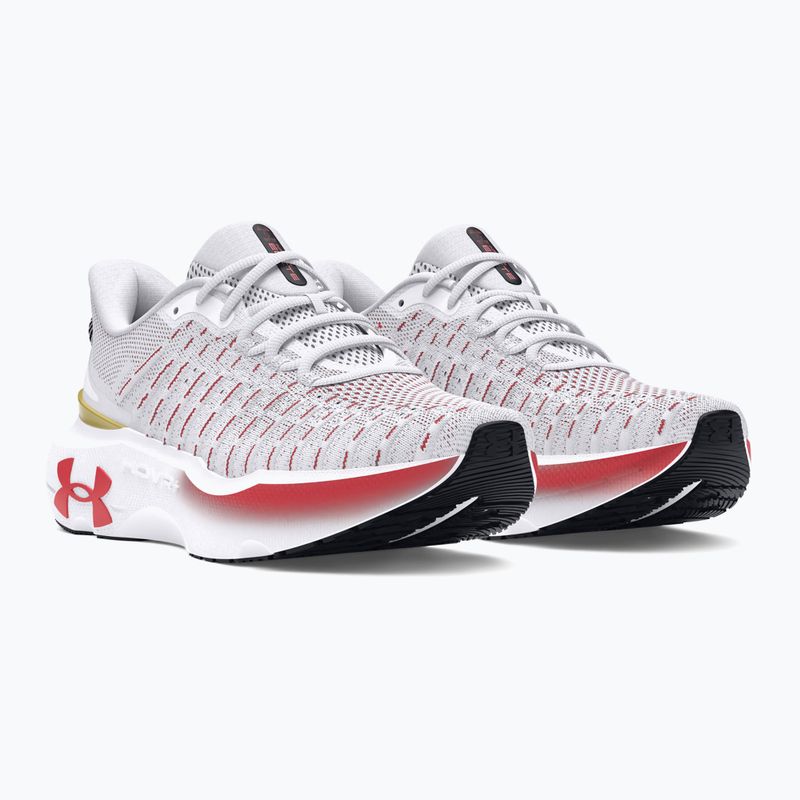 Moteriški bėgimo bateliai Under Armour Infinite Elite white/black/metallic gold 8