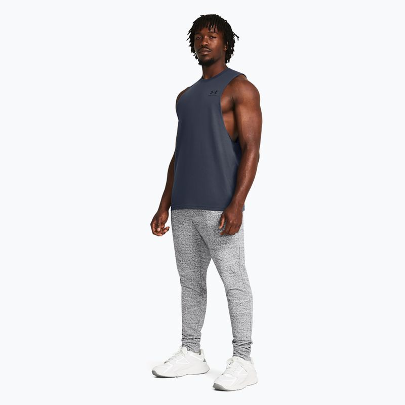 Vyriškos kelnės Under Armour Rival Terry Jogger mod gray light heather/onyx white 2