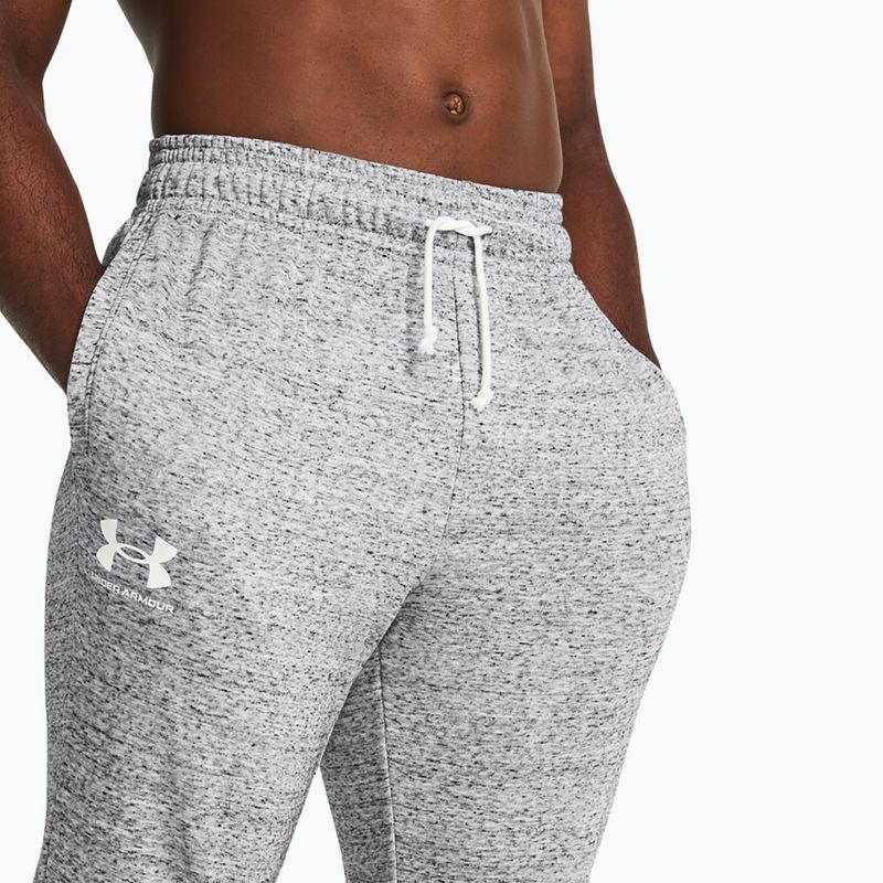 Vyriškos kelnės Under Armour Rival Terry Jogger mod gray light heather/onyx white 4