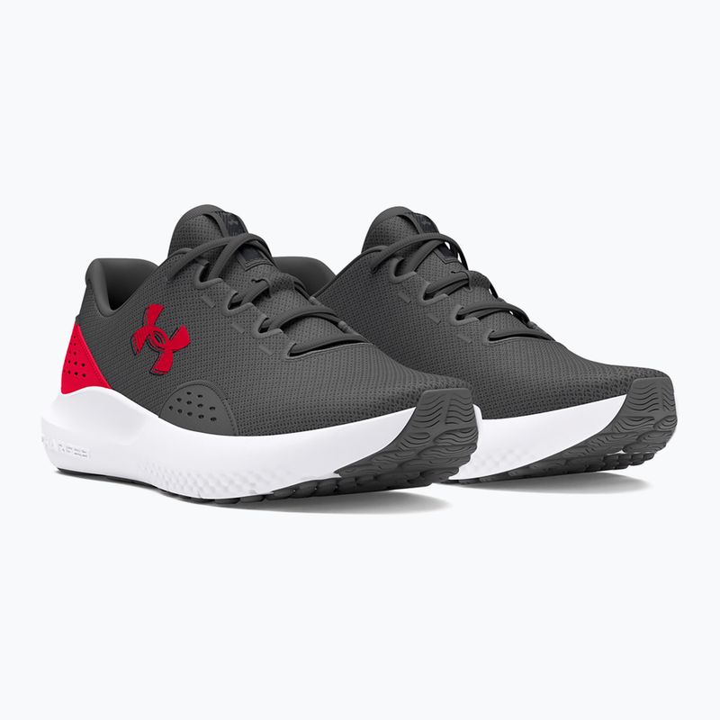 Vyriški bėgimo batai Under Armour Charged Surge 4 castlerock/red/red 3
