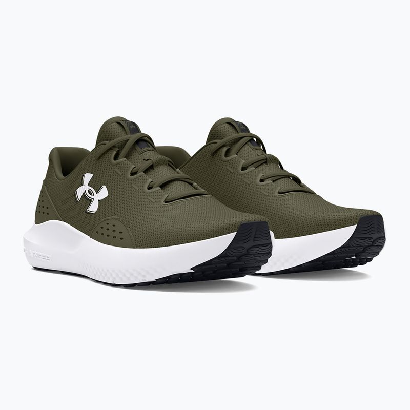 Vyriški bėgimo batai Under Armour Charged Surge 4 marine green/marine green/white 3
