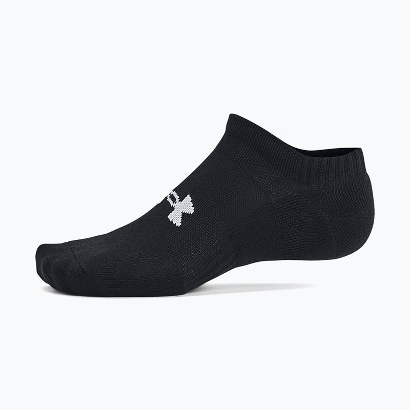 Kojinės Under Armour Training Cotton No Show 3 poros black/black/white 7