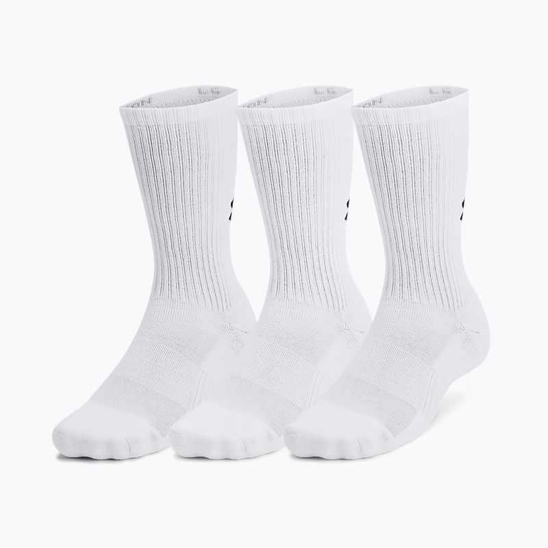 Kojinės Under Armour Training Cotton Crew 3 poros white/white/black